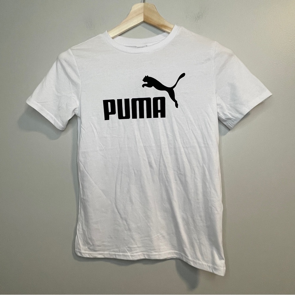 Kids PUMA Logo White Tshirt